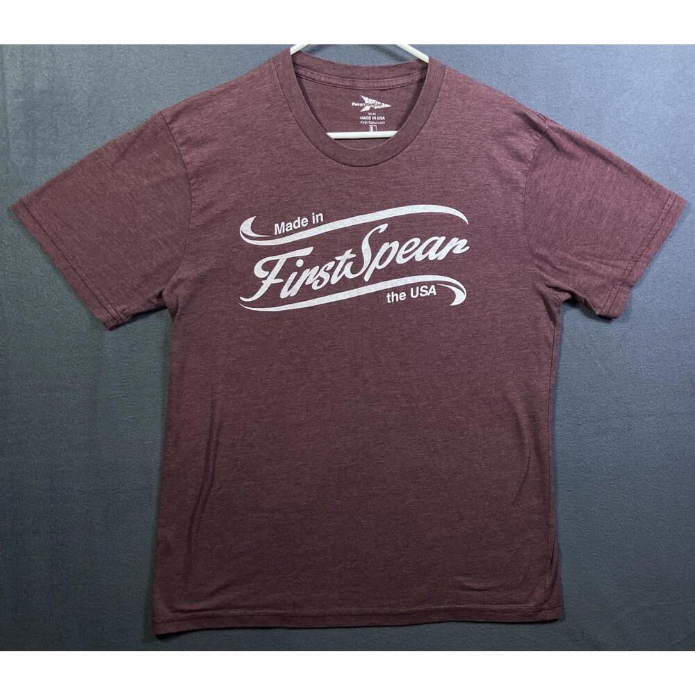FirstSpear First Spear Field Shirt Large Red Heather Short Sleeve 50/50 Made USA